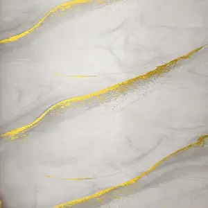 WHITE GOLD GLITTER WAVE MARBLE UV FOMIC STICKER ROLLS - WB-3031