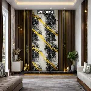 BLACK YELLOW ABSTRACT UV FOMIC STICKER ROLLS - WB-3024