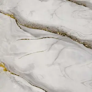 GREY GOLD GLITTER WAVE MARBLE UV FOMIC STICKER ROLLS - WB-3030