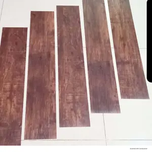 WORN MAHOGANY BROWN VINYL FLOORING PLANKS | DT-1016