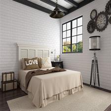 WHITE TEXTURED BRICK FOAMIC SHEET