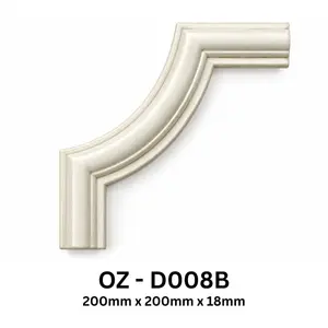 OZ-D008B SIMPLE CURVED CORNER MOULDING