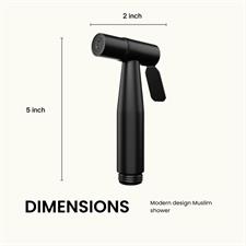 MATTE BLACK STAINLESS STEEL MUSLIM SHOWER SET
