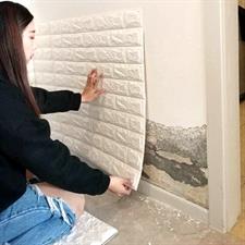 WHITE TEXTURED BRICK FOAMIC SHEET