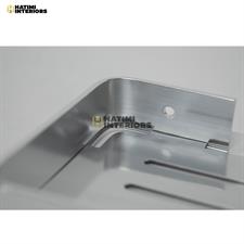 SILVER ALUMINUM SOAP DISH