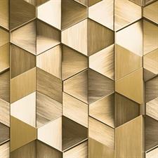METALLIC SHAPES - PREMIUM WALLPAPER ROLLS