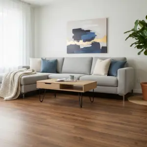 ENGLISH OAK BROWN VINYL FLOORING PLANKS | DT-1002