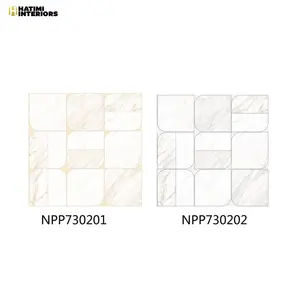 LUXE MARBLE TILE PATTERN - REALM WALLPAPERS ROLLS