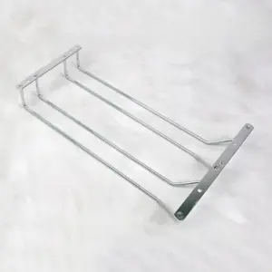 2 PIECE STAINLESS STEEL WINE GLASS HOLDER