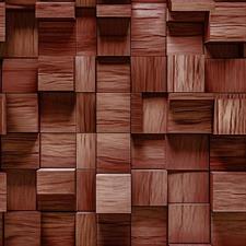 WOODEN CUBES - PREMIUM WALLPAPER ROLLS