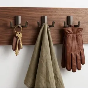 ANTIQUE BRONZE DOUBLE HOOK WALL HANGER