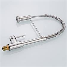 STAINLESS STEEL SPRING  KITCHEN PULL OUT FAUCET MIXER