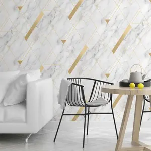 RICH MARBLE SYMMETRY - REALM WALLPAPERS ROLLS