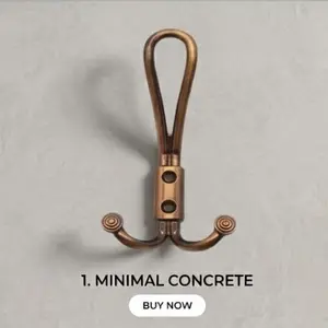 PREMIUM FLORENTINE BRONZE VINTAGE HEAVY DUTY TRIPLE WALL MOUNTED COAT AND HAT HOOK