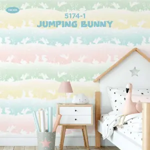 JUMPING BUNNY - DREAM WORLD WALLPAPER ROLLS