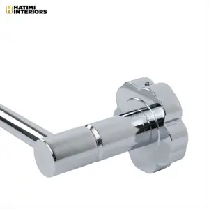 METALLIC SILVER ALUMINUM BATHROOM ACCESSORIES SET