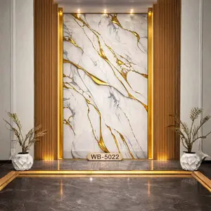 GOLD RIVER MARBLE UV FOMIC STICKER ROLLS - WB-5022