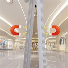1MM MAGNETIC TRANSPARENT AC CONTROL CURTAINS - CUSTOM SIZE