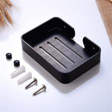 BLACK ALUMINUM SOAP DISH