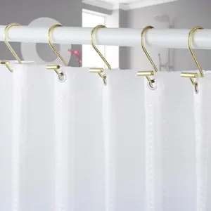 SHINY GOLD MULTI PURPOSE KITCHEN & CURTAINS HANGING HOOKS