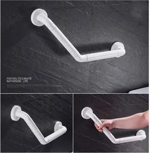 PREMIUM NON-SLIP ANGLED BATHROOM SAFETY GRAB BAR