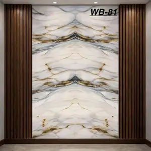 GOLD MIRROR WAVE MARBLE UV FOMIC STICKER ROLLS - WB-81