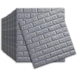 GREY TEXTURED BRICK FOAMIC SHEET