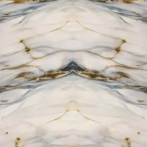 GOLD MIRROR WAVE MARBLE UV FOMIC STICKER ROLLS - WB-81