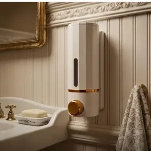 PREMIUM WHITE WALL MOUNTED SOAP DISPENSER