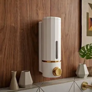 PREMIUM WHITE WALL MOUNTED SOAP DISPENSER