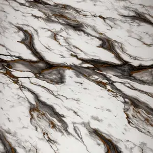 GREY BROWN FLOW MARBLE UV FOMIC STICKER ROLLS - WB-120