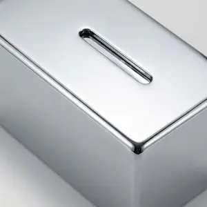METALLIC SILVER WALL MOUNTED PUMP SOAP DISPENSER