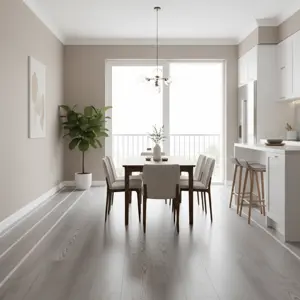 PEARL WHITE VINYL FLOORING PLANKS | DT-1069