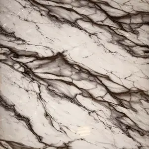 WHITE BROWN BRANCH VEINS MARBLE UV FOMIC STICKER ROLLS - WB-70
