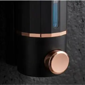 PREMIUM BLACK WALL MOUNTED SOAP DISPENSER