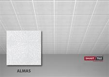 ALMAS - FALSE CEILING GYPSUM TILES WITH FITTING ACCESSORIES - PER SQ FT