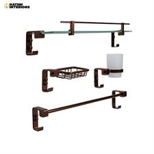 SHINY COPPER STYLISH BATHROOM ACCESSORIES SET