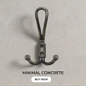 PREMIUM SATIN WEATHERED BRASS HEAVY DUTY TRIPLE WALL MOUNTED COAT AND HAT HOOK
