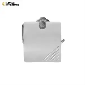 METALLIC SILVER ALUMINUM BATHROOM ACCESSORIES SET