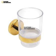 PREMIUM GOLDEN AND BLACK BATHROOM ACCESSORIES SET