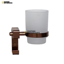 SHINY COPPER STYLISH BATHROOM ACCESSORIES SET