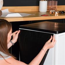 JET BLACK ADHESIVE PAPER