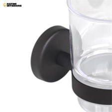 PREMIUM MATTE BLACK BRUSH HOLDER