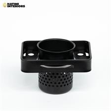 BLACK ALUMINUM BRUSH HOLDER