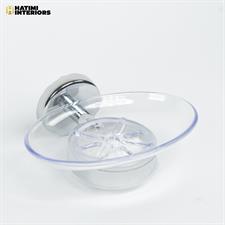 PREMIUM CHROME SILVER OVAL SOAP DISH