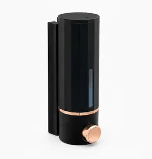 PREMIUM BLACK WALL MOUNTED SOAP DISPENSER