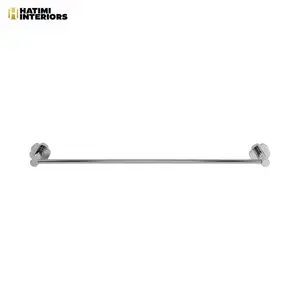 METALLIC SILVER ALUMINUM BATHROOM ACCESSORIES SET