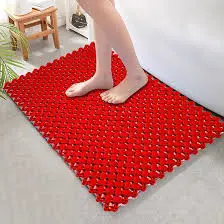 Anti-Slip Rubber Mat In Red
