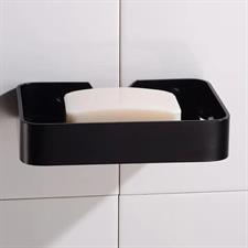 BLACK ALUMINUM SOAP DISH