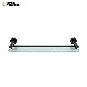 MATTE BLACK ALUMINUM BATHROOM ACCESSORIES SET